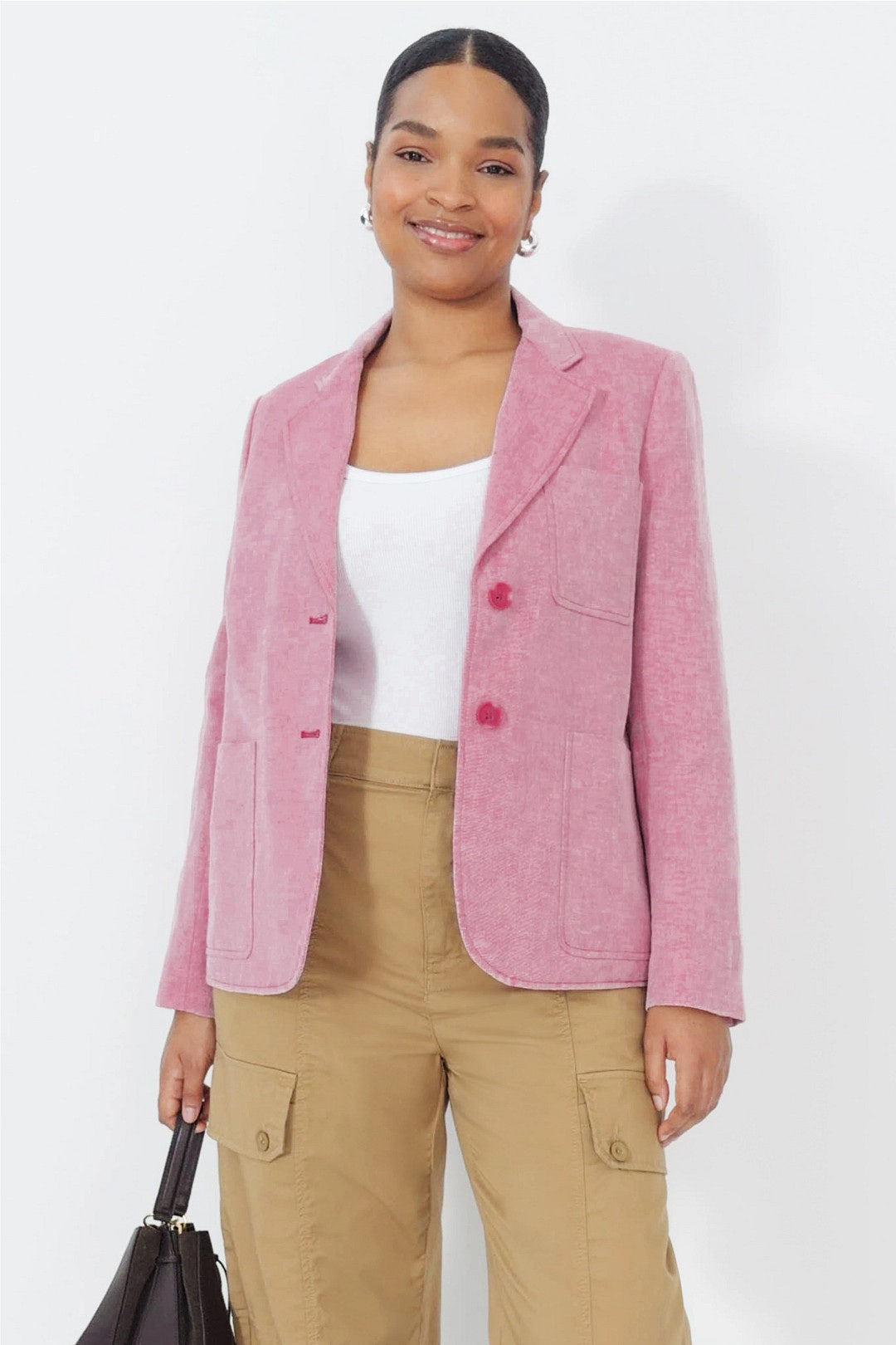 Linen Patch Pocket Blazer by MICHAEL KORS 4