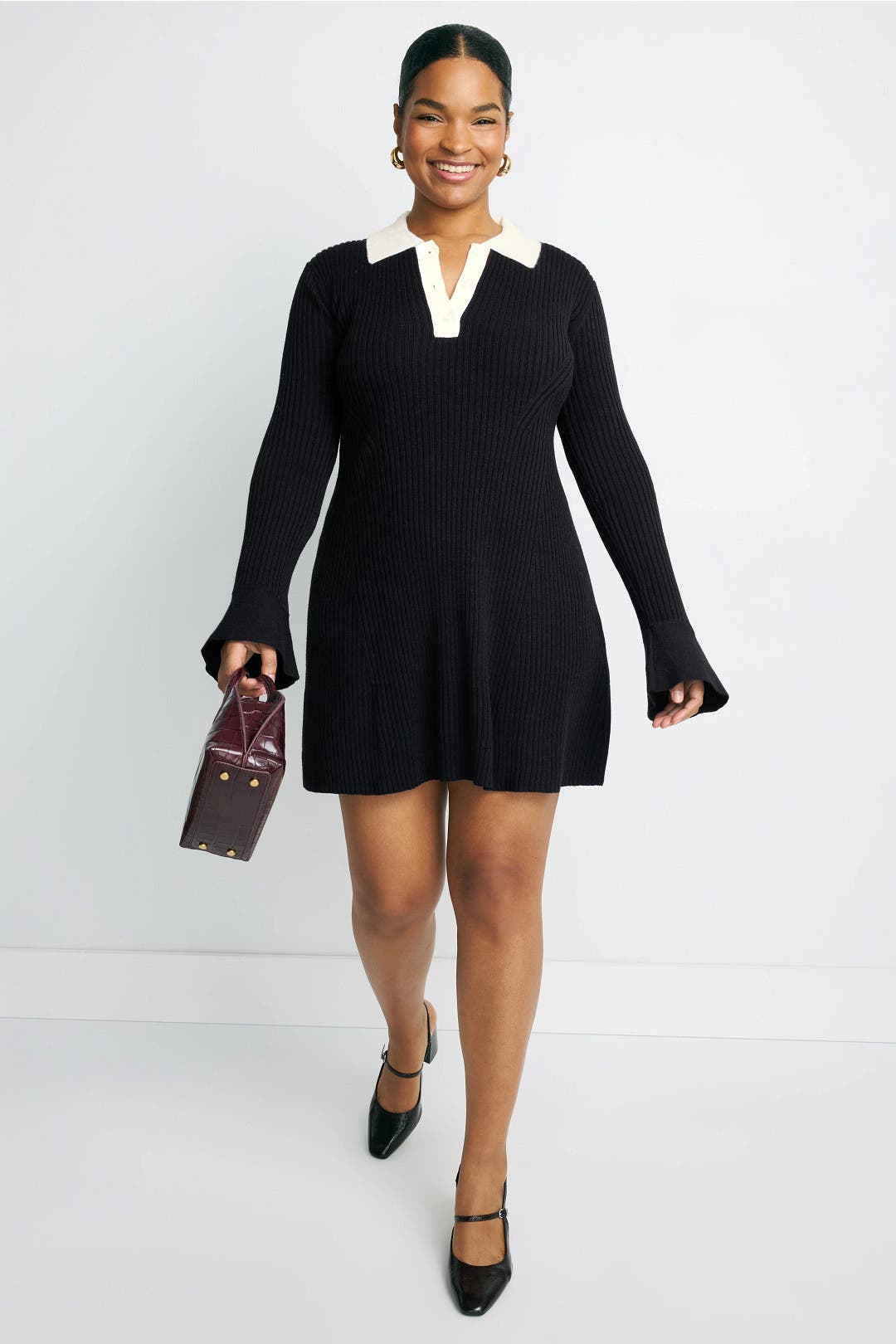 Long Sleeve Mini Polo Dress by Peter Som x RTR | Rent the Runway