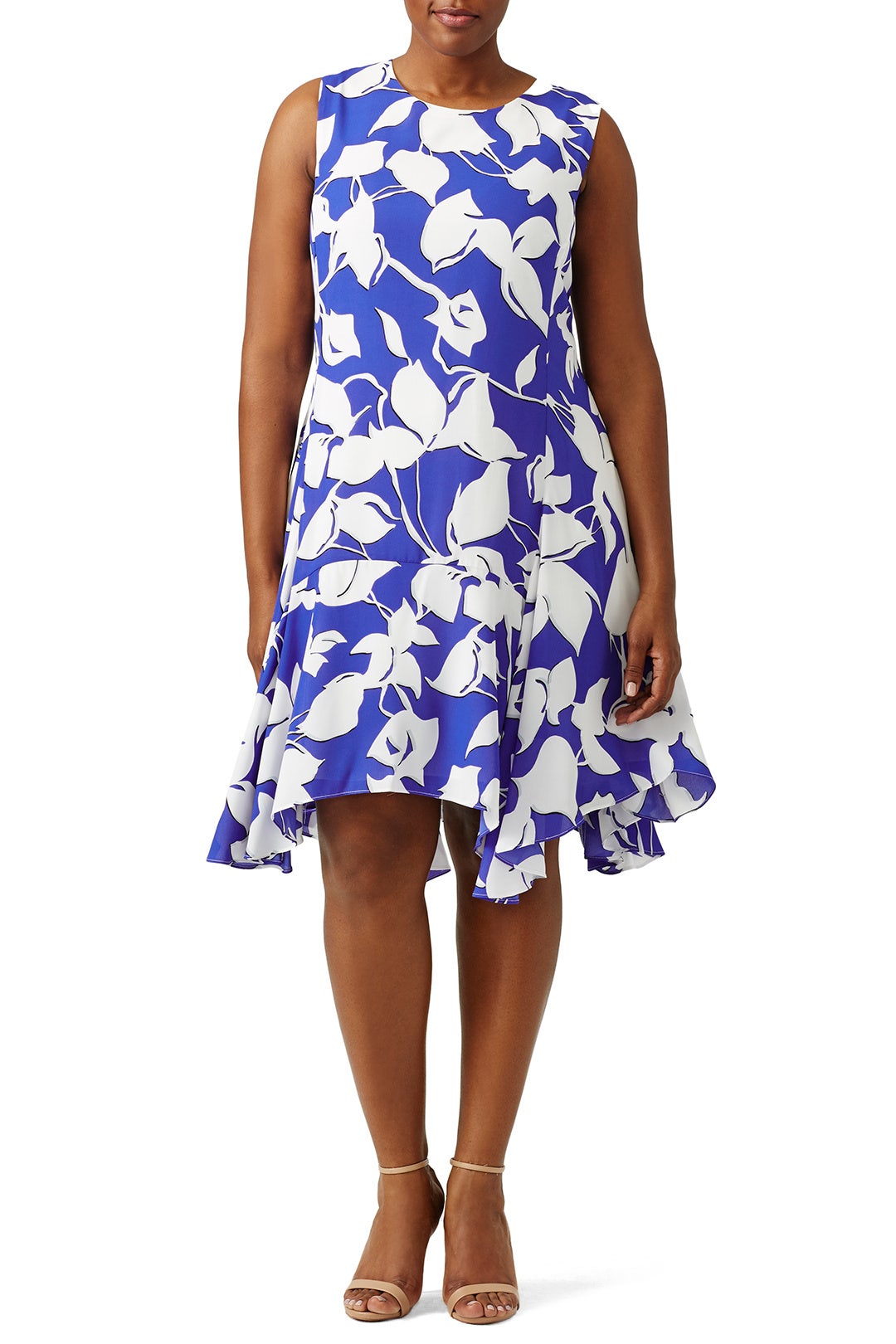 Cobalt Floral Swing Dress by Julia Jordan 3
