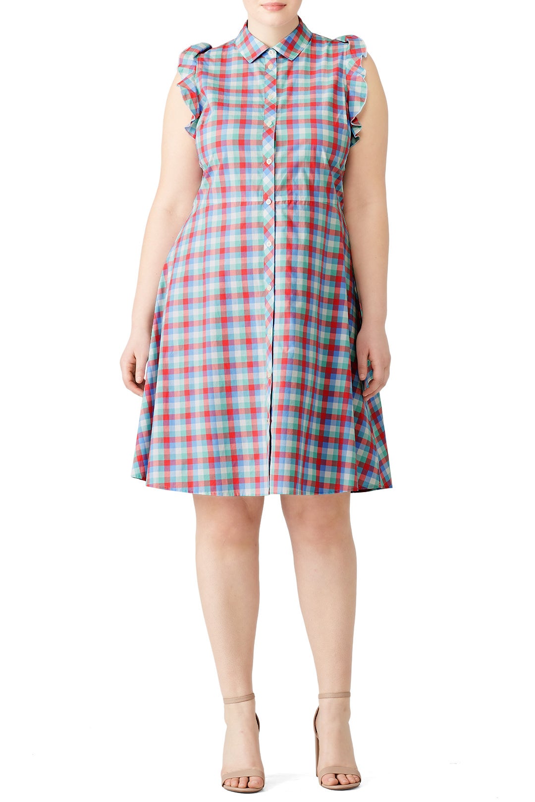 Madras Poplin Shirtdress by kate spade new york 4