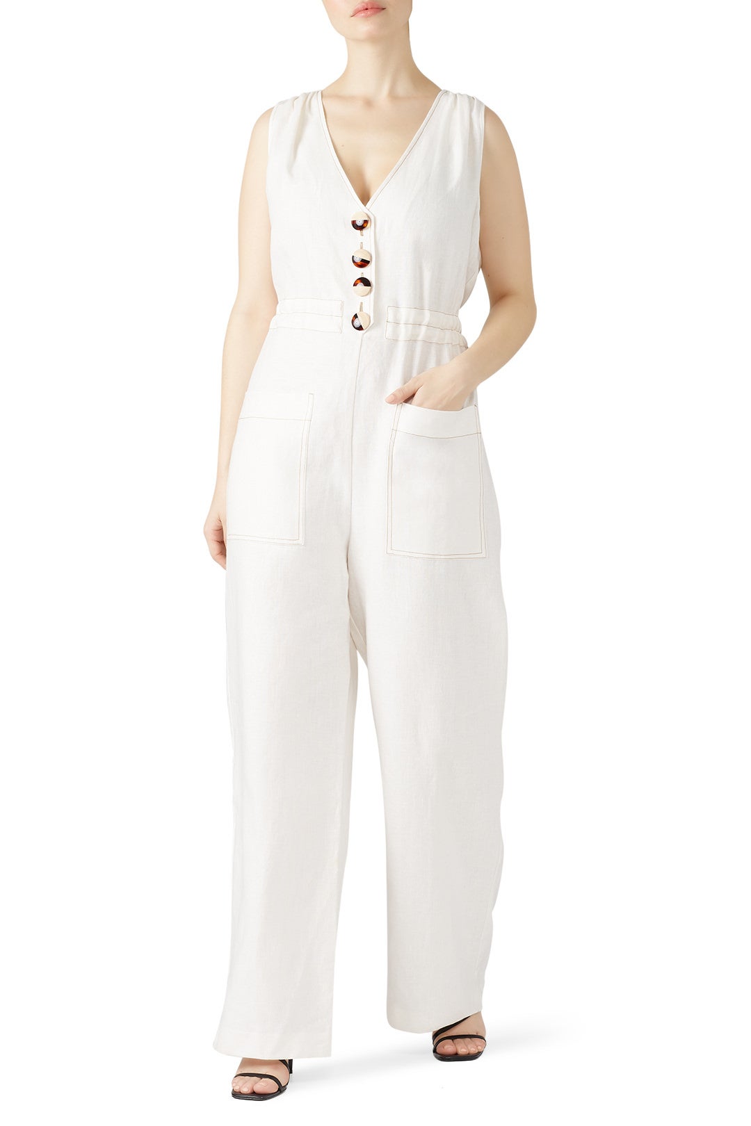Linen Button Jumpsuit by Nicholas 4