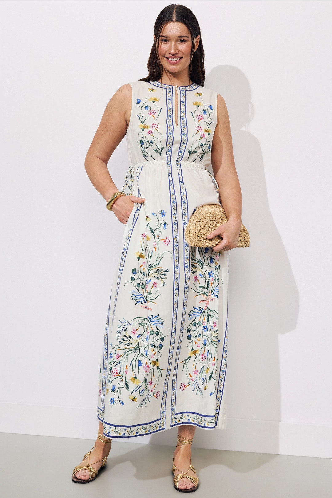 prom dresses from the 1970s 1970s Gunne Sax Puff Sleeves Cotton Dress - S-M