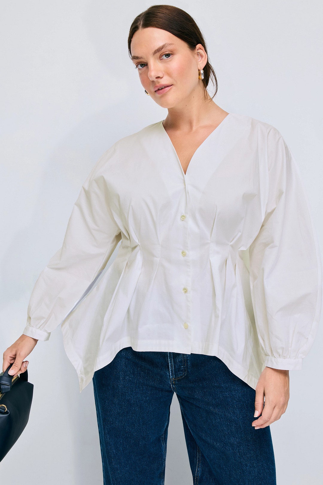 Cotton Poplin Blouse by Natori 5