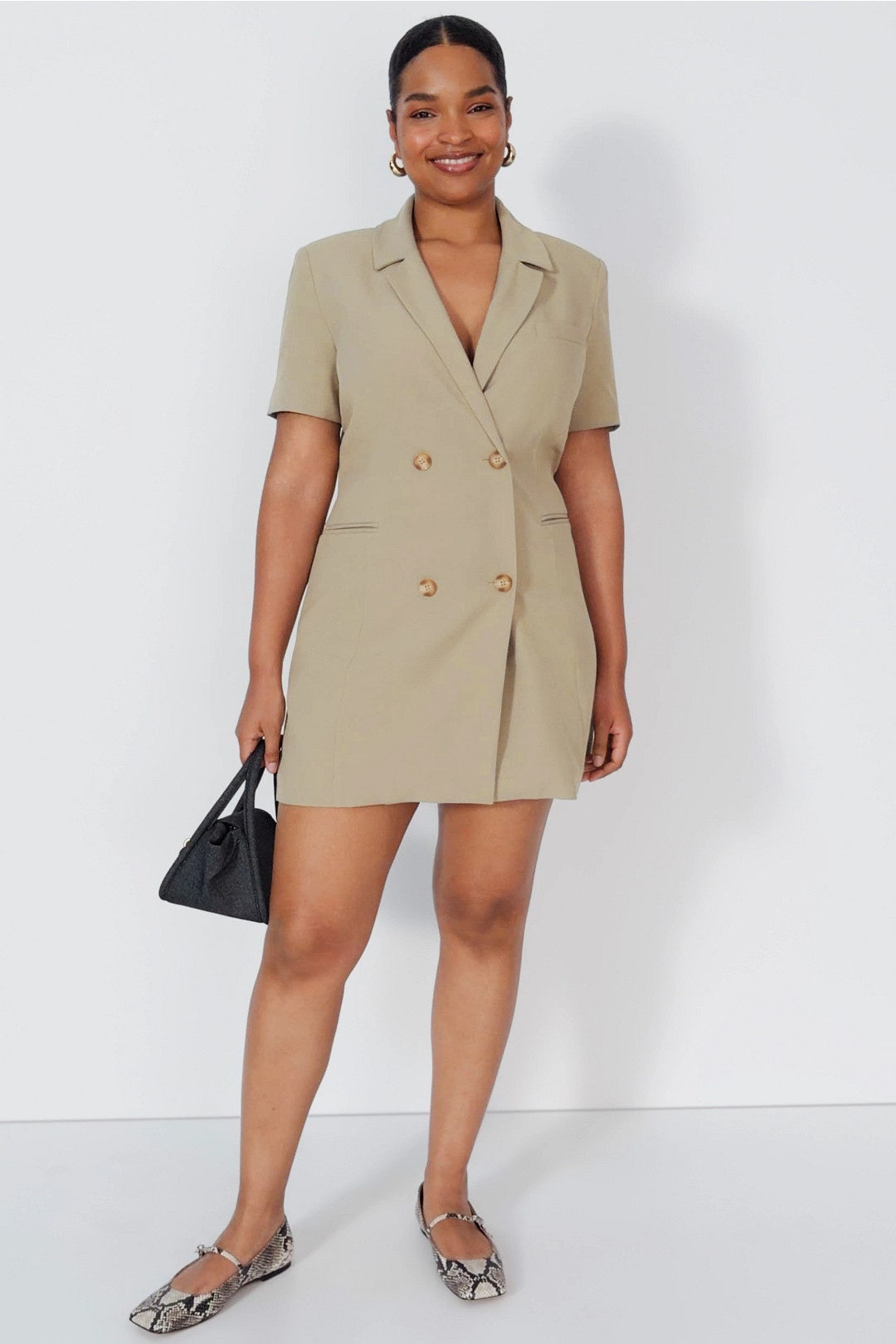 Double Breasted Blazer Mini Dress by Toccin 4