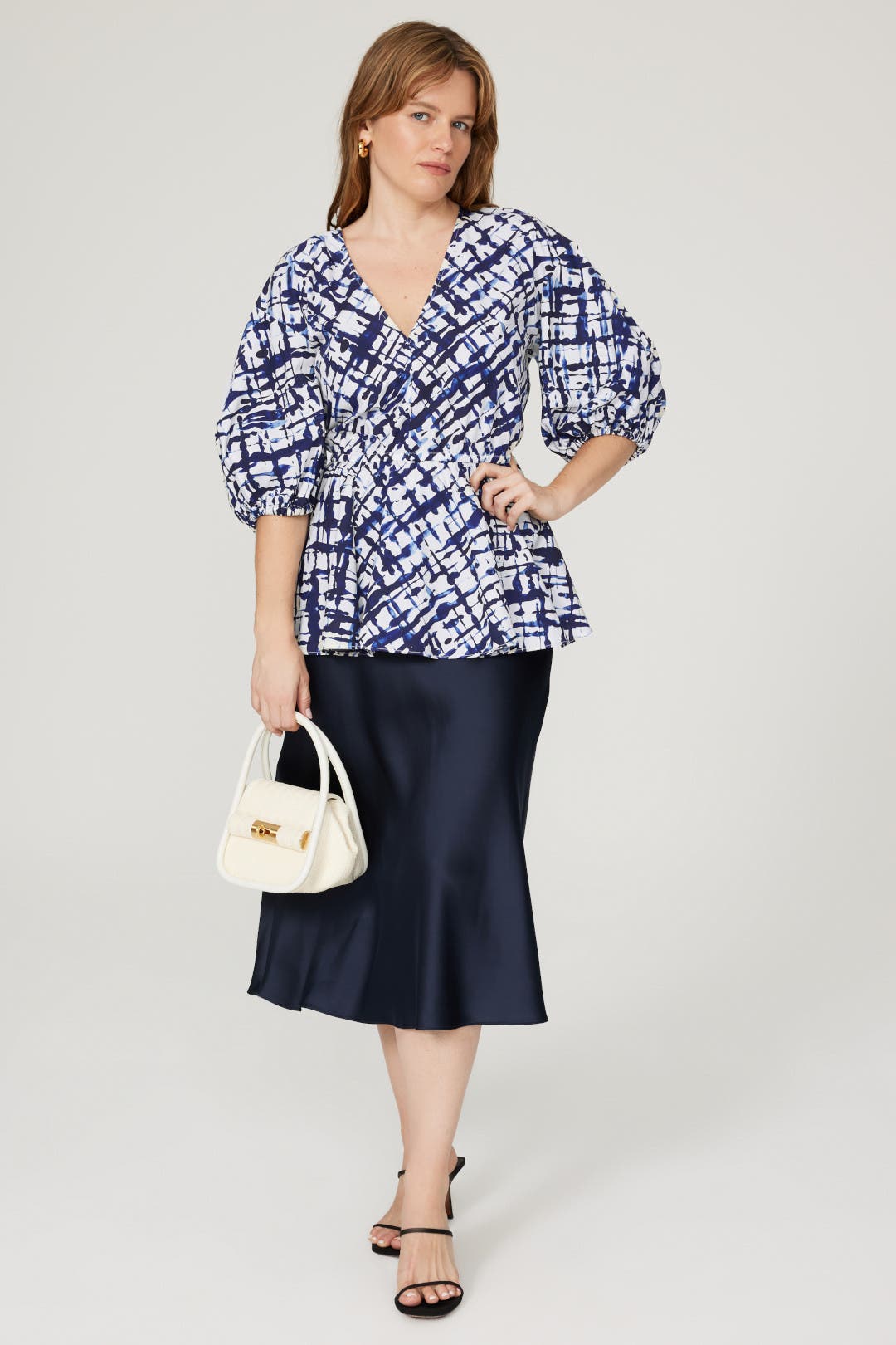 Puff Sleeve Peplum Top by Jason Wu x RTR | Rent the Runway