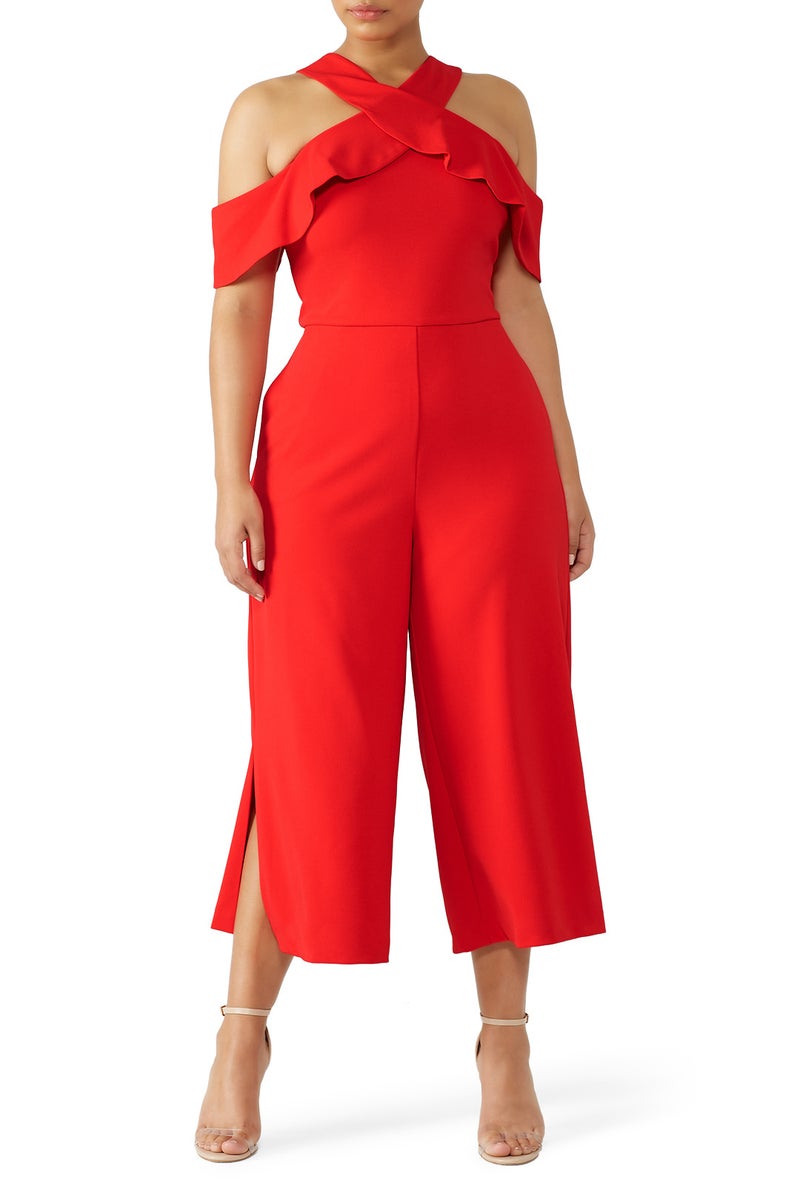 Cross Front Ruffle Jumpsuit by Slate & Willow - Photo 4