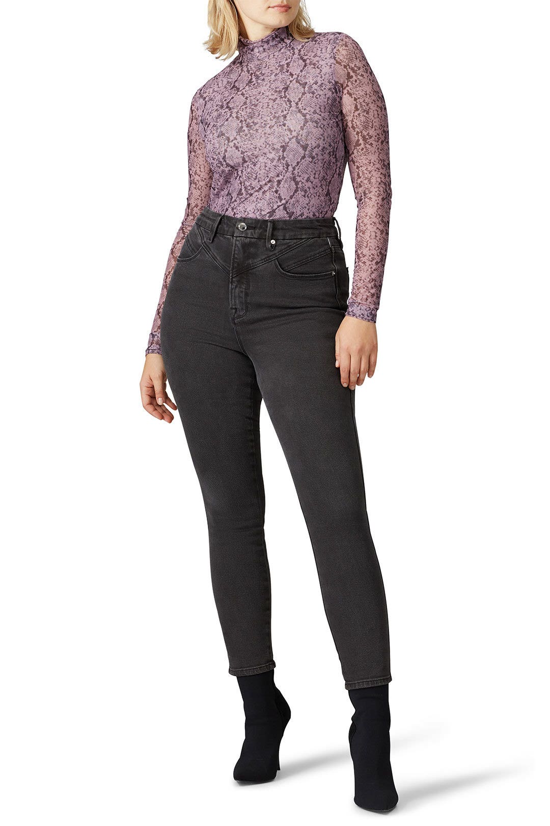 Good Yoke Curve Skinny Jeans by GOOD AMERICAN 5