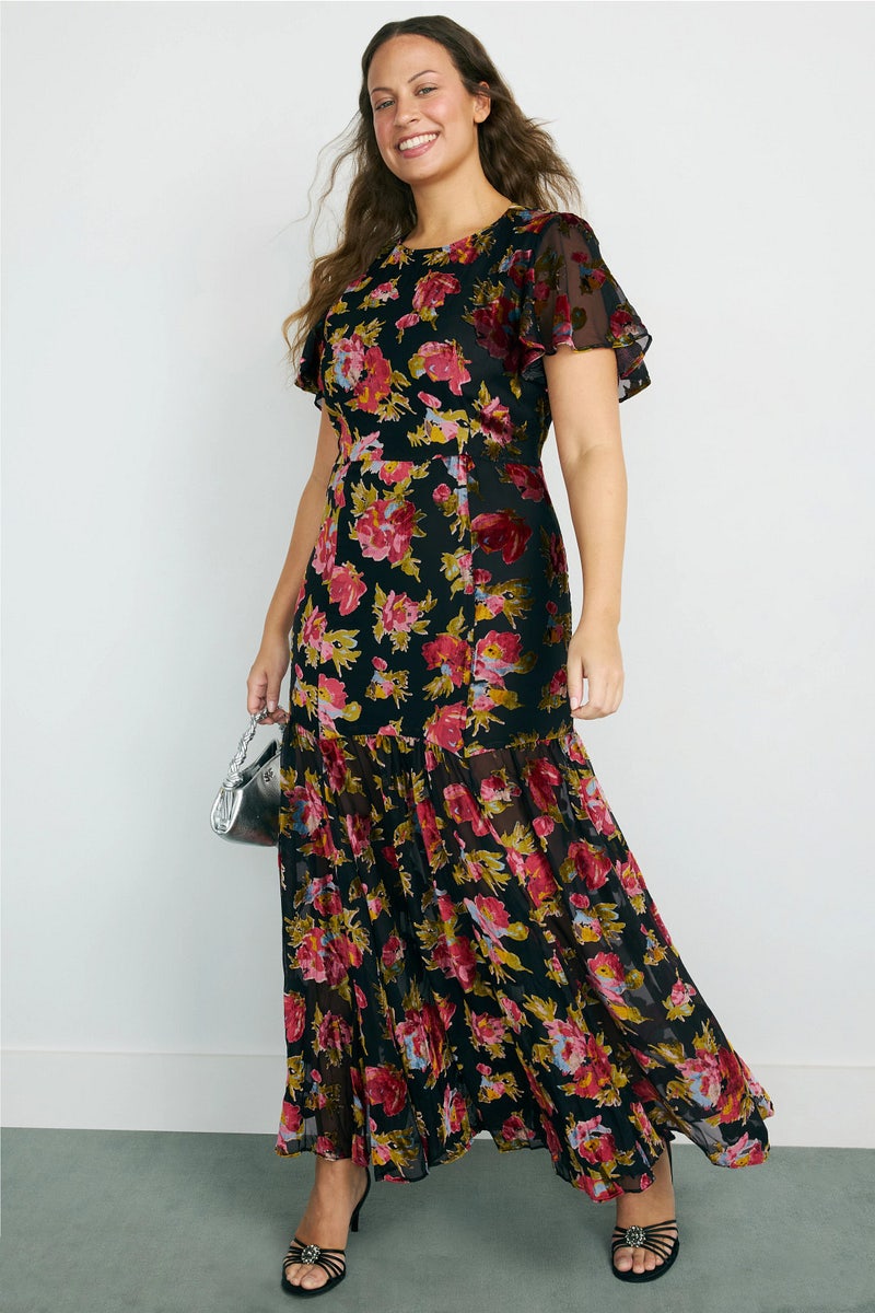Velvet Floral Gown by Rixo x RTR - Photo 0