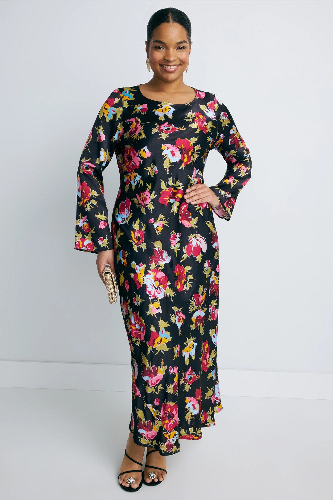 Floral Crew Neck Midi Dress by Rixo x RTR 5