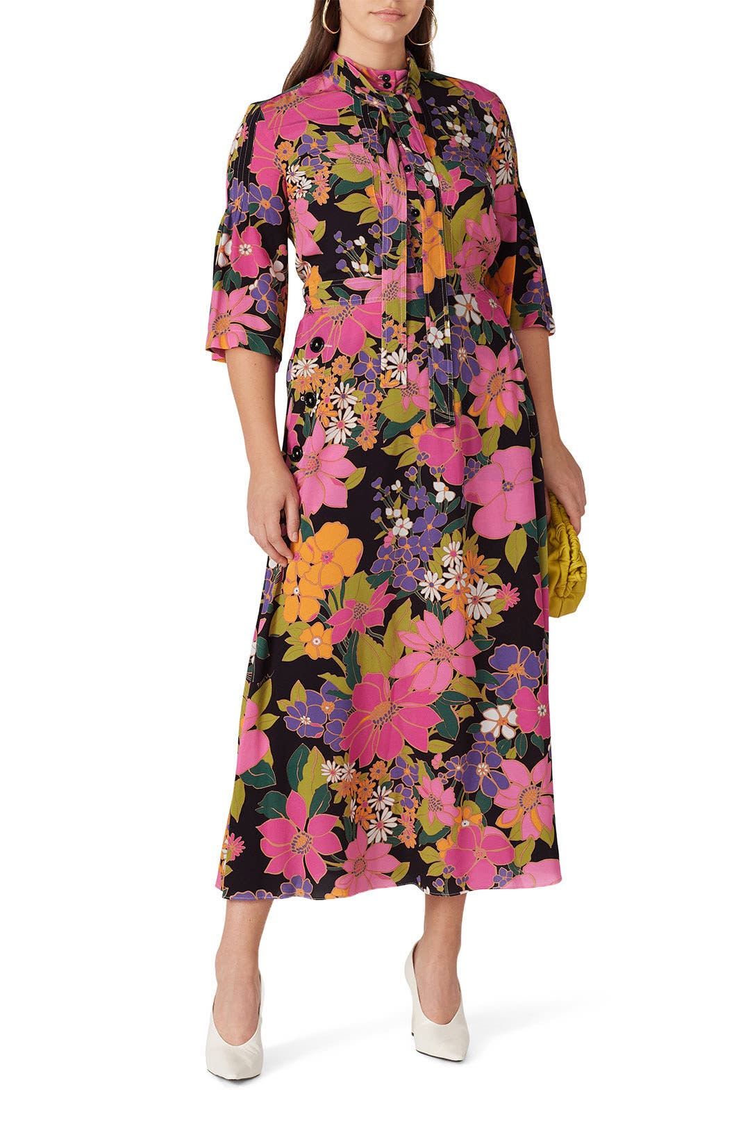 ワンピース PATOU FW24 Patou Scarf Draped Dress (KN2108041 999B) Patou Scarf Draped Dress – LOZURI®