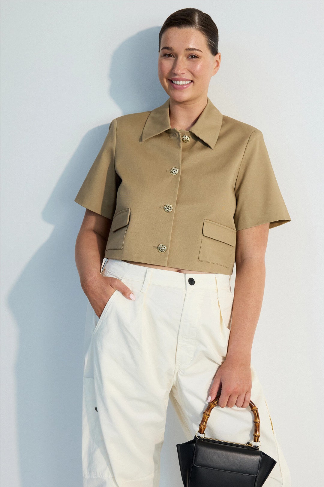 Short Sleeve Twill Jacket by Adam Lippes x RTR 4