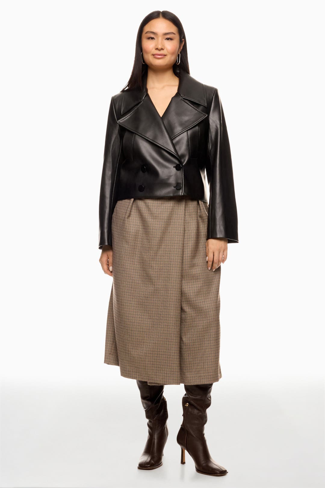 Leather Oversized Collar Jacket by Eudon Choi x RTR | Rent