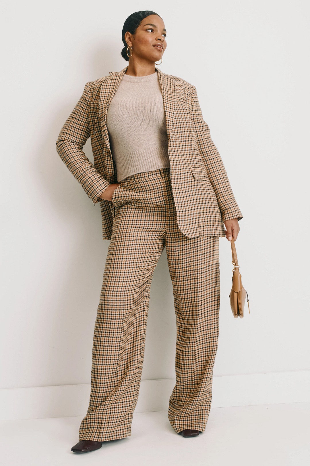 Linen Tweed Woven Standard Flare Pants by Polo Ralph Lauren 5