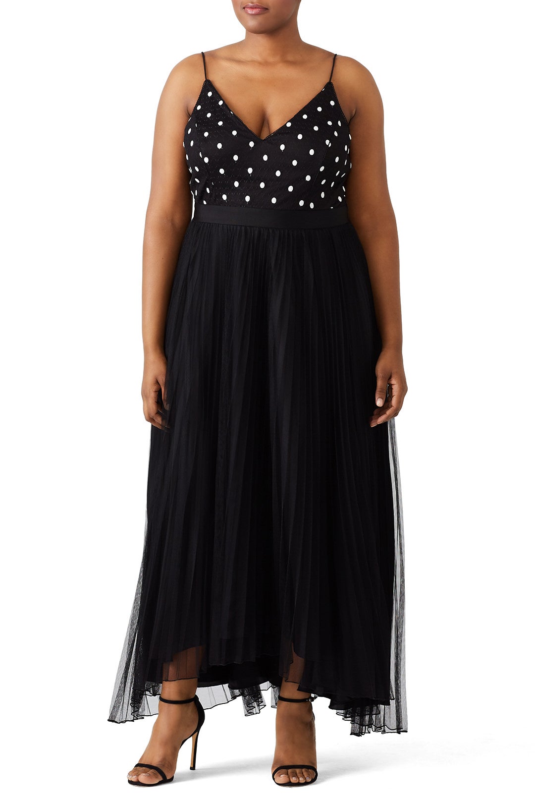 Polka Dot Bodice Gown by Adrianna Papell 4