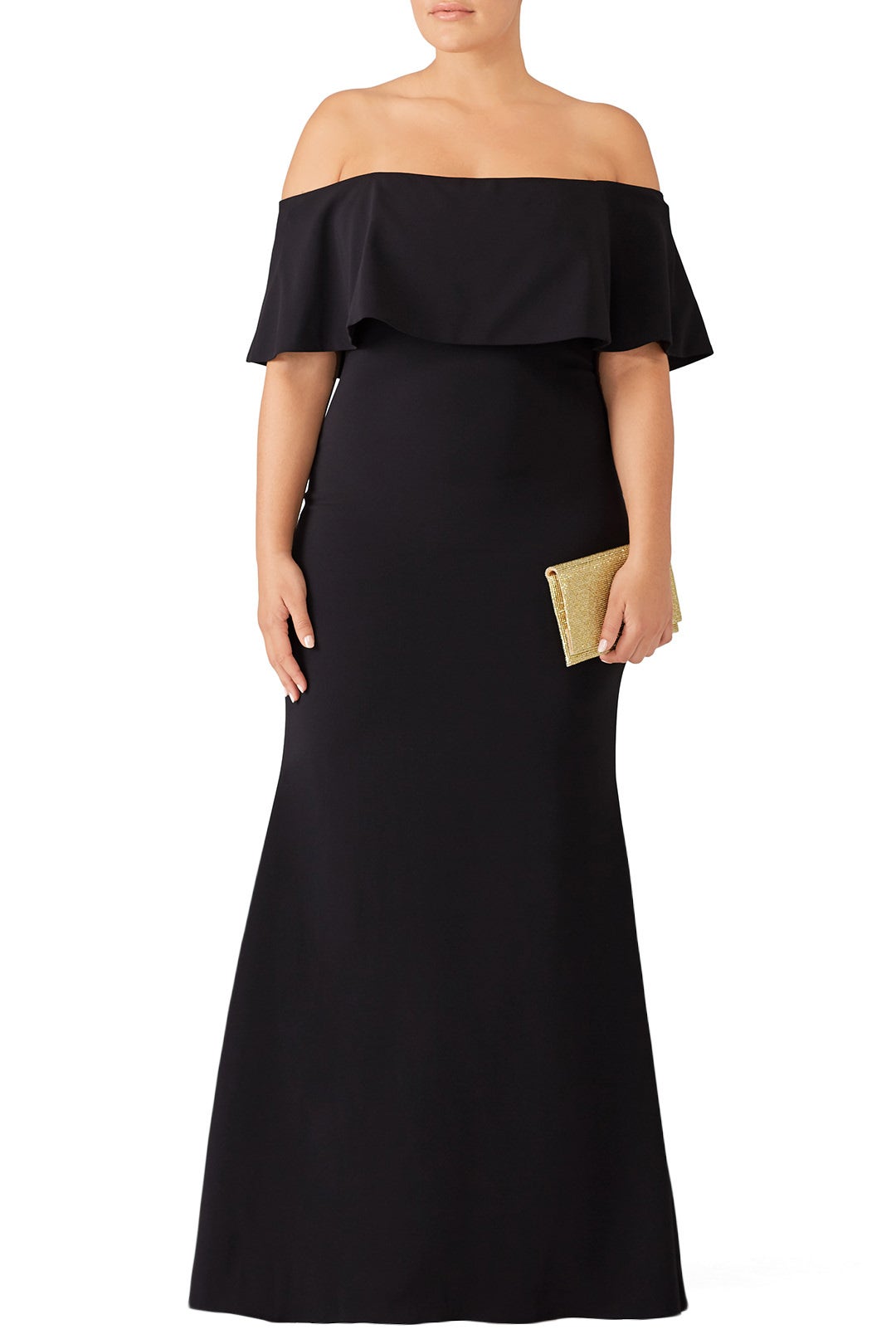 Black Grommet Gown by Badgley Mischka 2