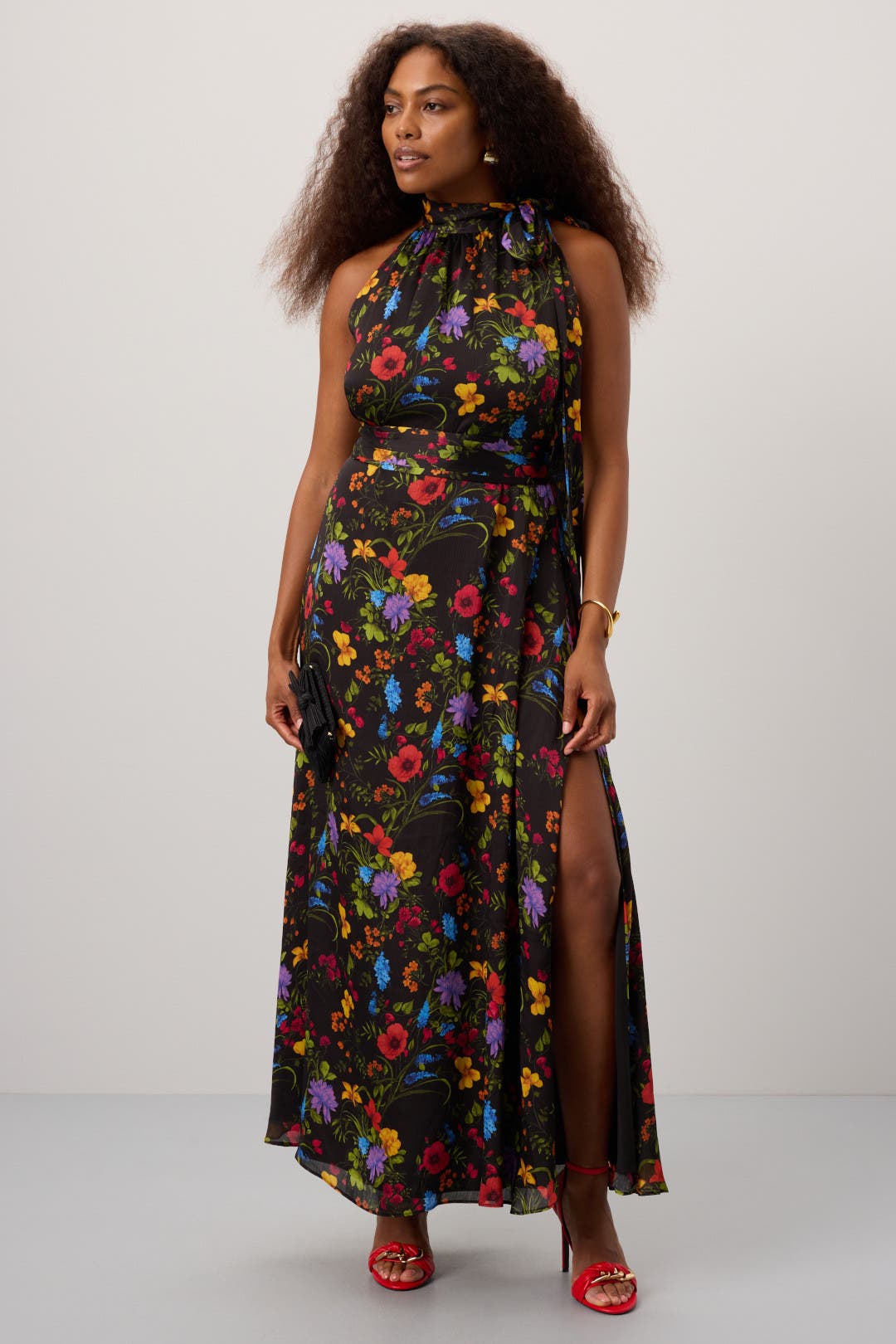 55◆パピリーヒルズ　スイートセーラースタイル【OROKU】 Noir Wildflower Kayla Gown by SACHIN BABI | Rent the Runway