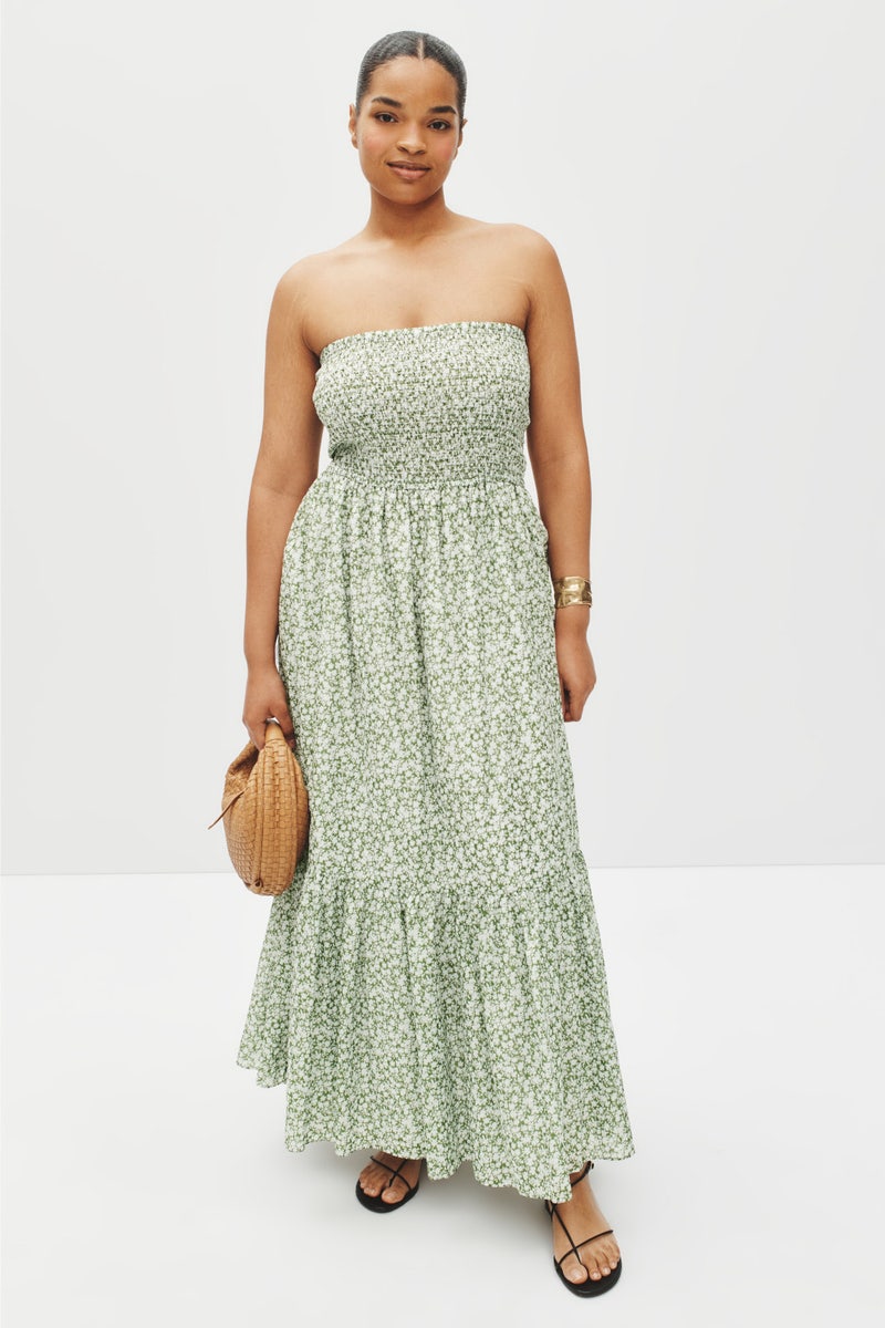 Floral Print Smocked Midi Dress by MICHAEL KORS - Photo 5