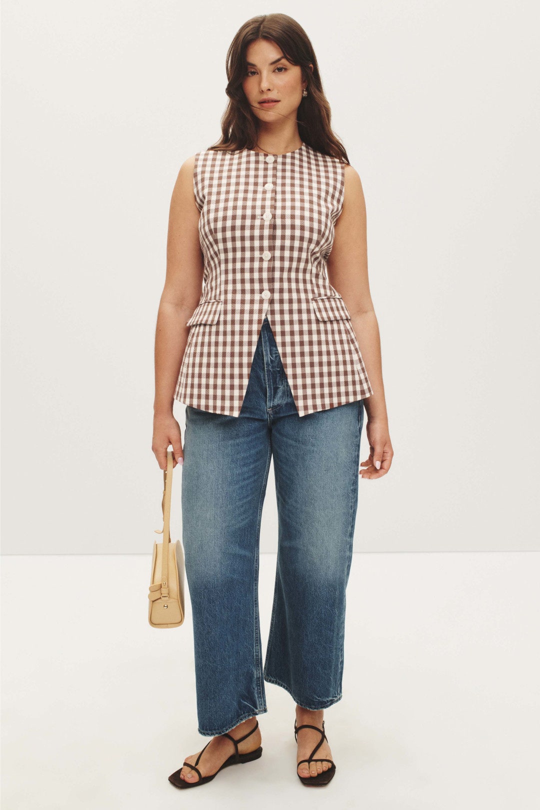 Checkered Lois Vest by Veronica Beard 5