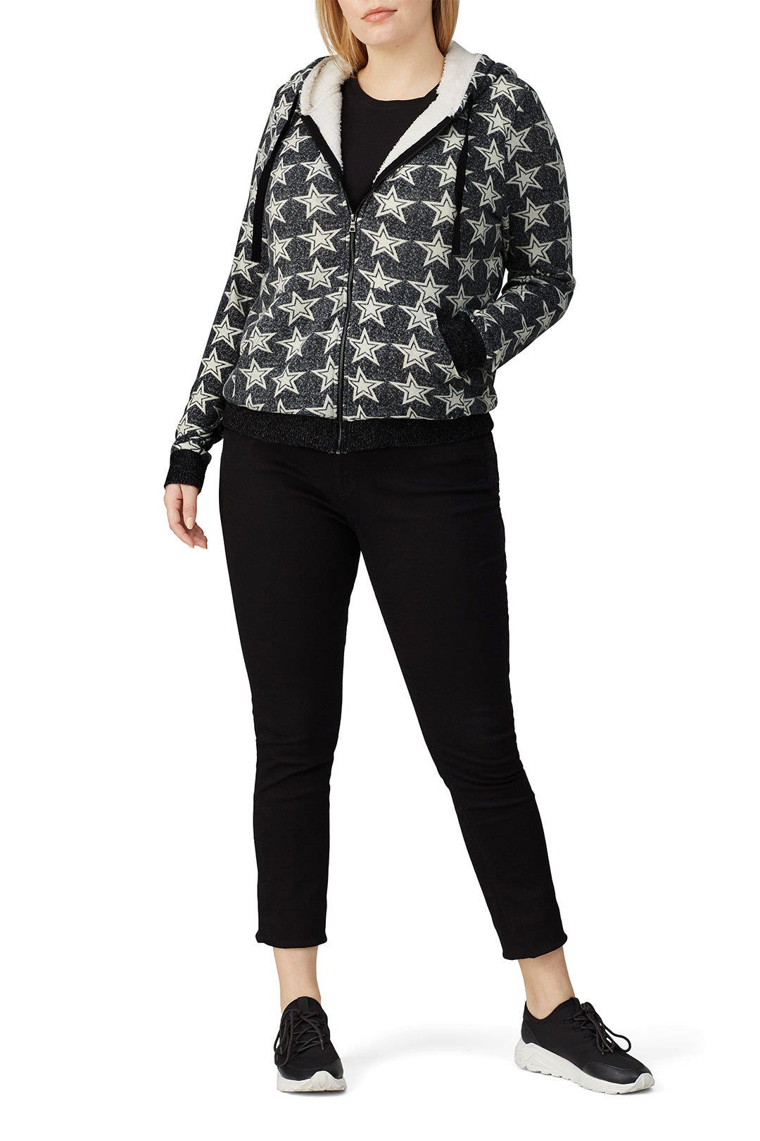 Remington Faux Sherpa Hoodie by B Collection by Bobeau 5