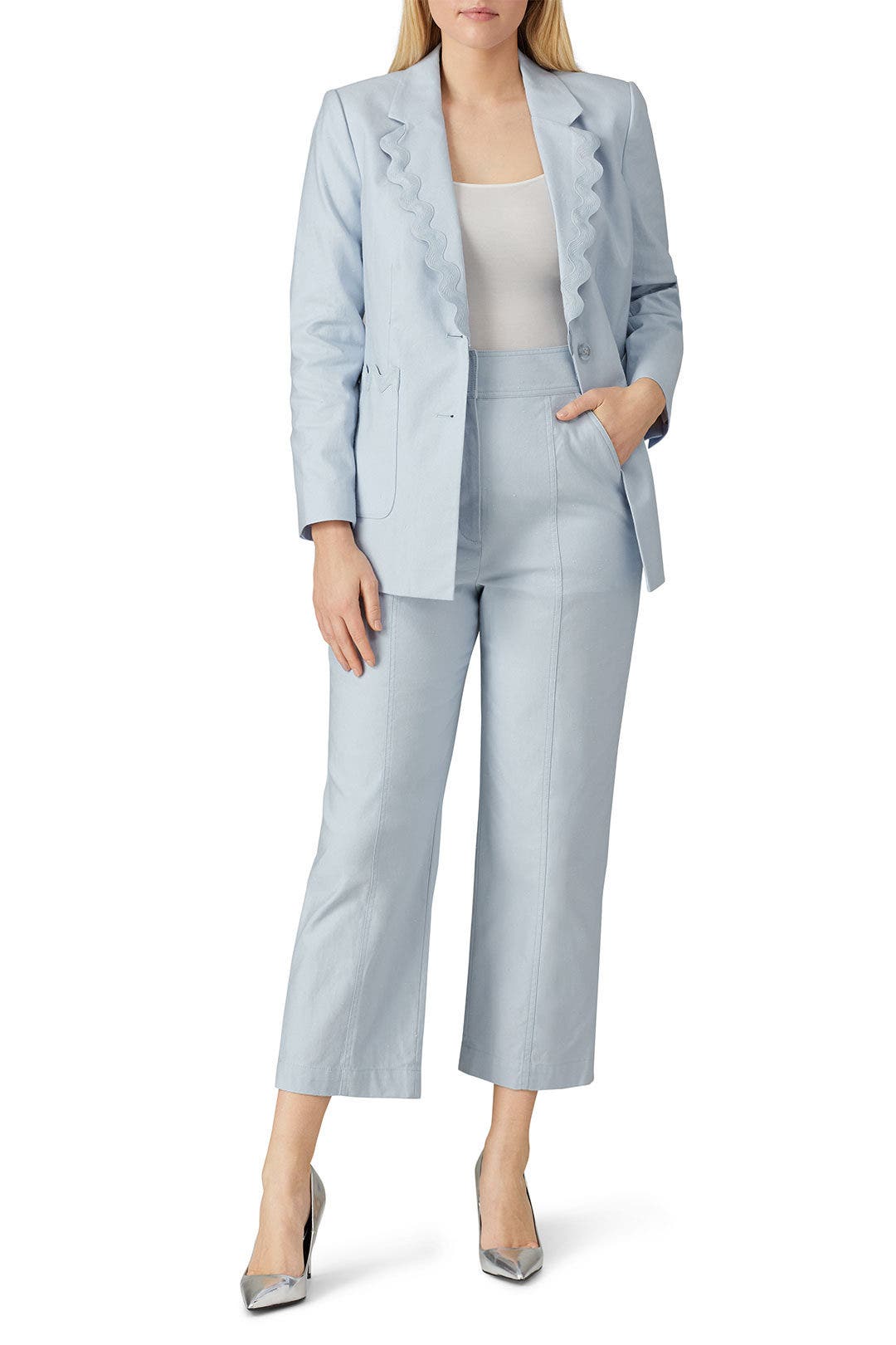 Slub Suiting Pants by Rebecca Taylor NYC 5