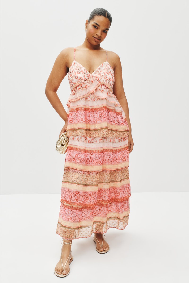 Color Block Ruffle Midi Dress by Layered with Love - Photo 5