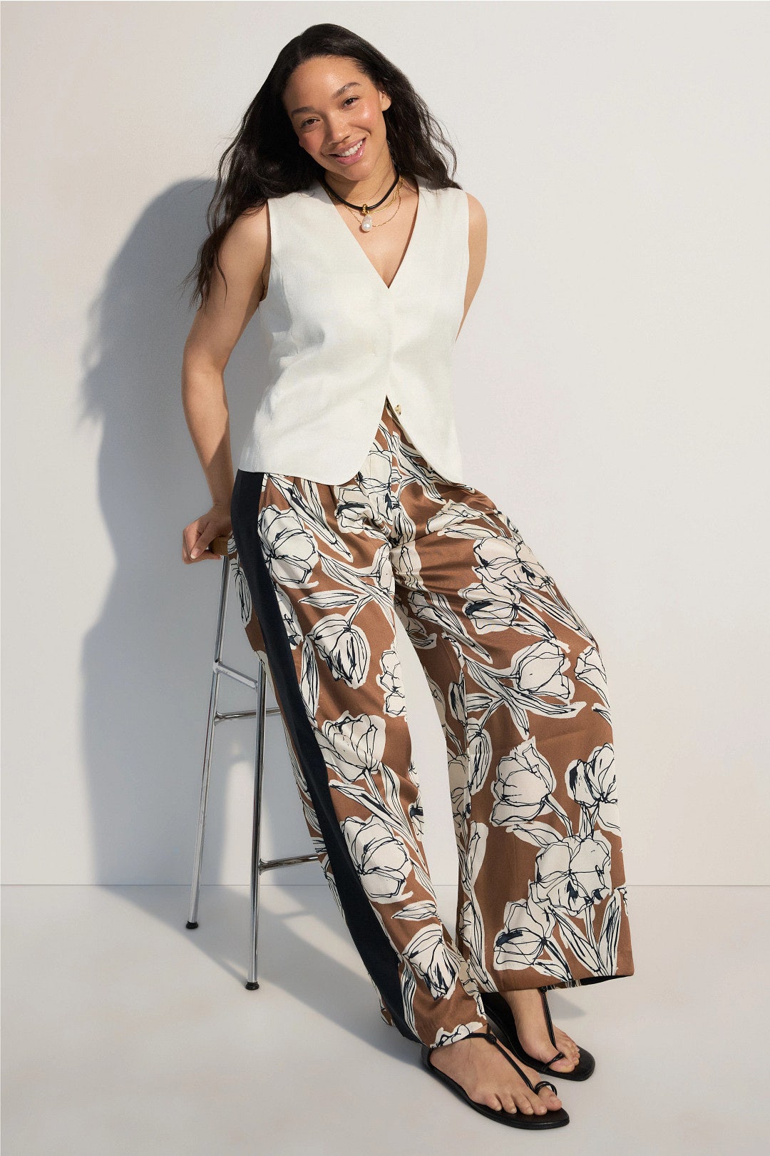 Jodi Floral Printed Pants by Tanya Taylor 4