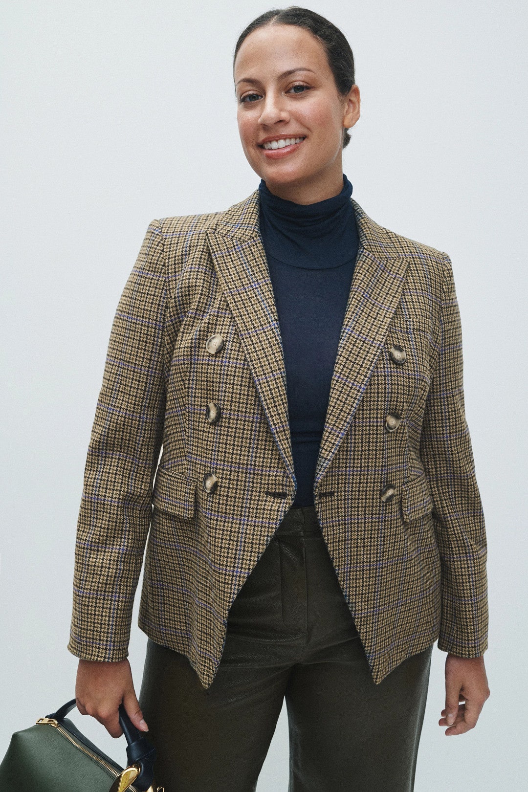 Plaid Structured Miller Dickey Jacket by Veronica Beard 5