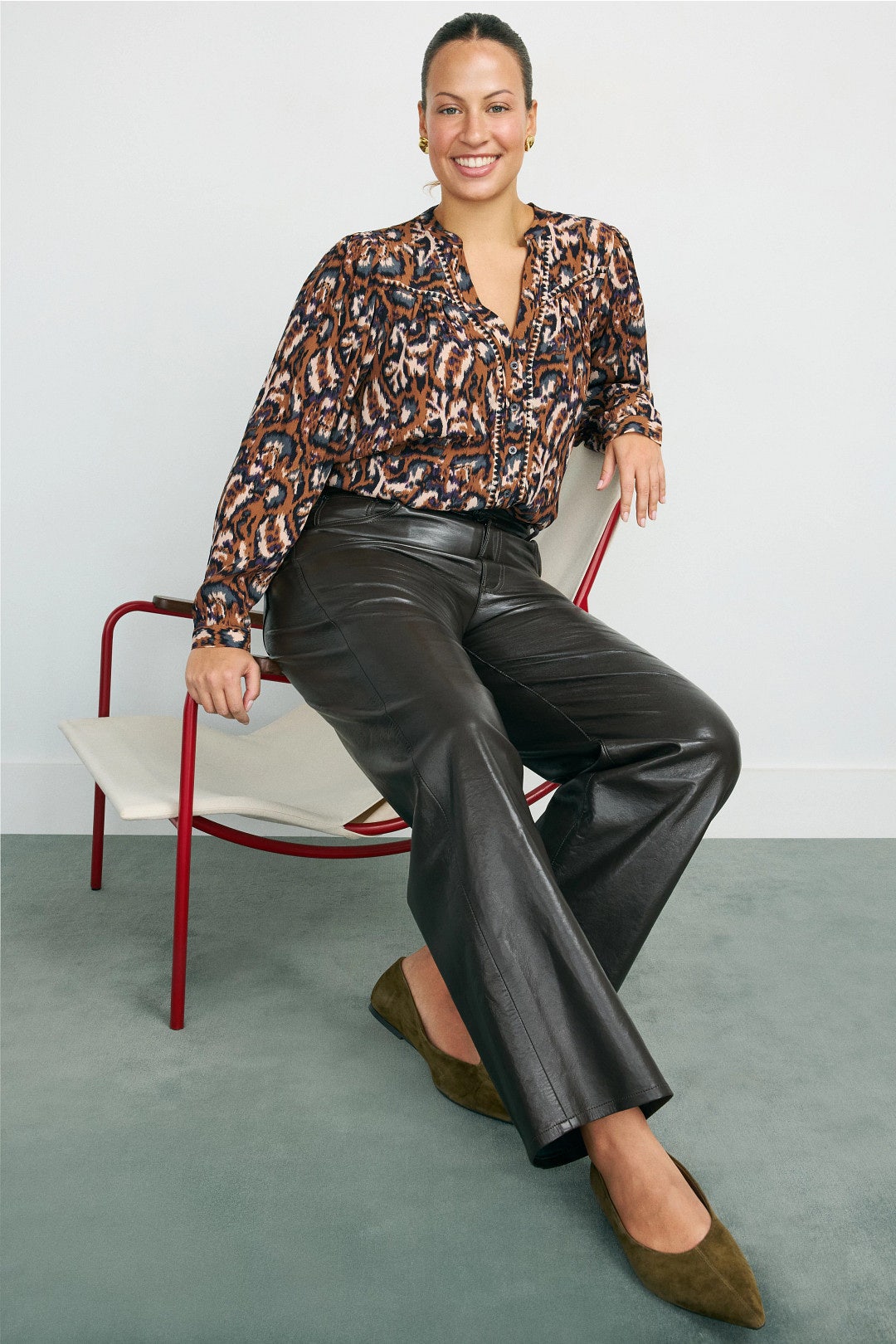 Onada Aniam Print Top by ba&sh 5