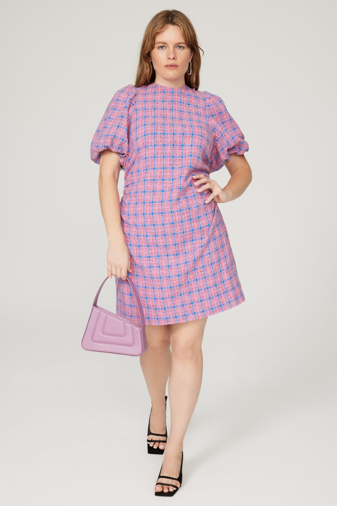 Check Suiting Mini Dress by GANNI | Rent the Runway