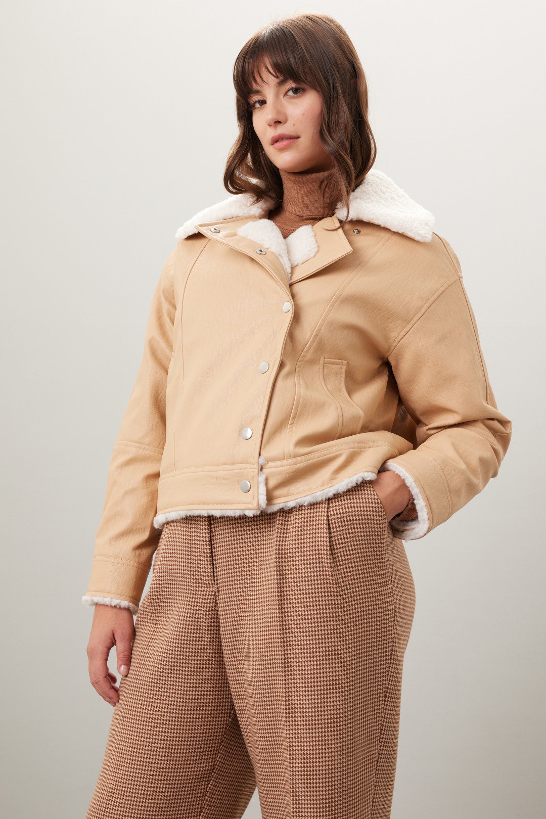 Oversized Shearling Jacket by Derek Lam 10 Crosby x RTR 5