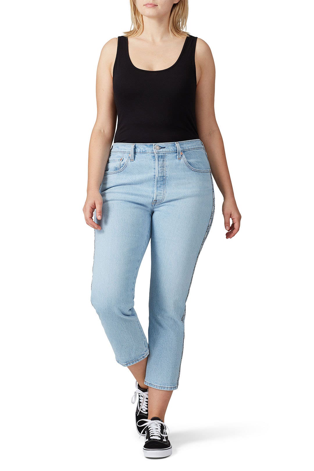 Light Wash 501 Crop Jeans by Levi's 4