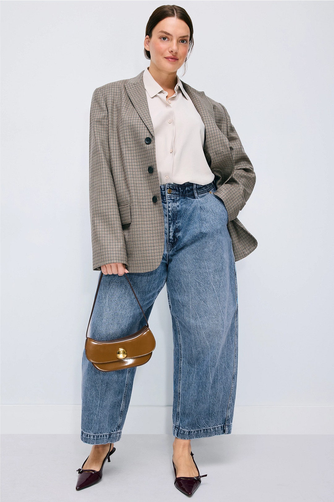 Light Wash Barrel Leg Jeans by MICHAEL KORS 2
