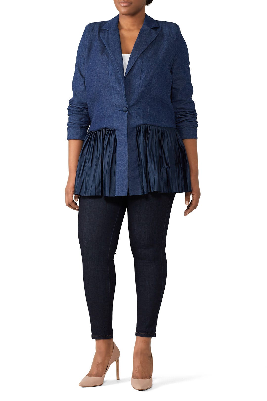 Pleated Kaya Blazer by Deborah Lyons 4