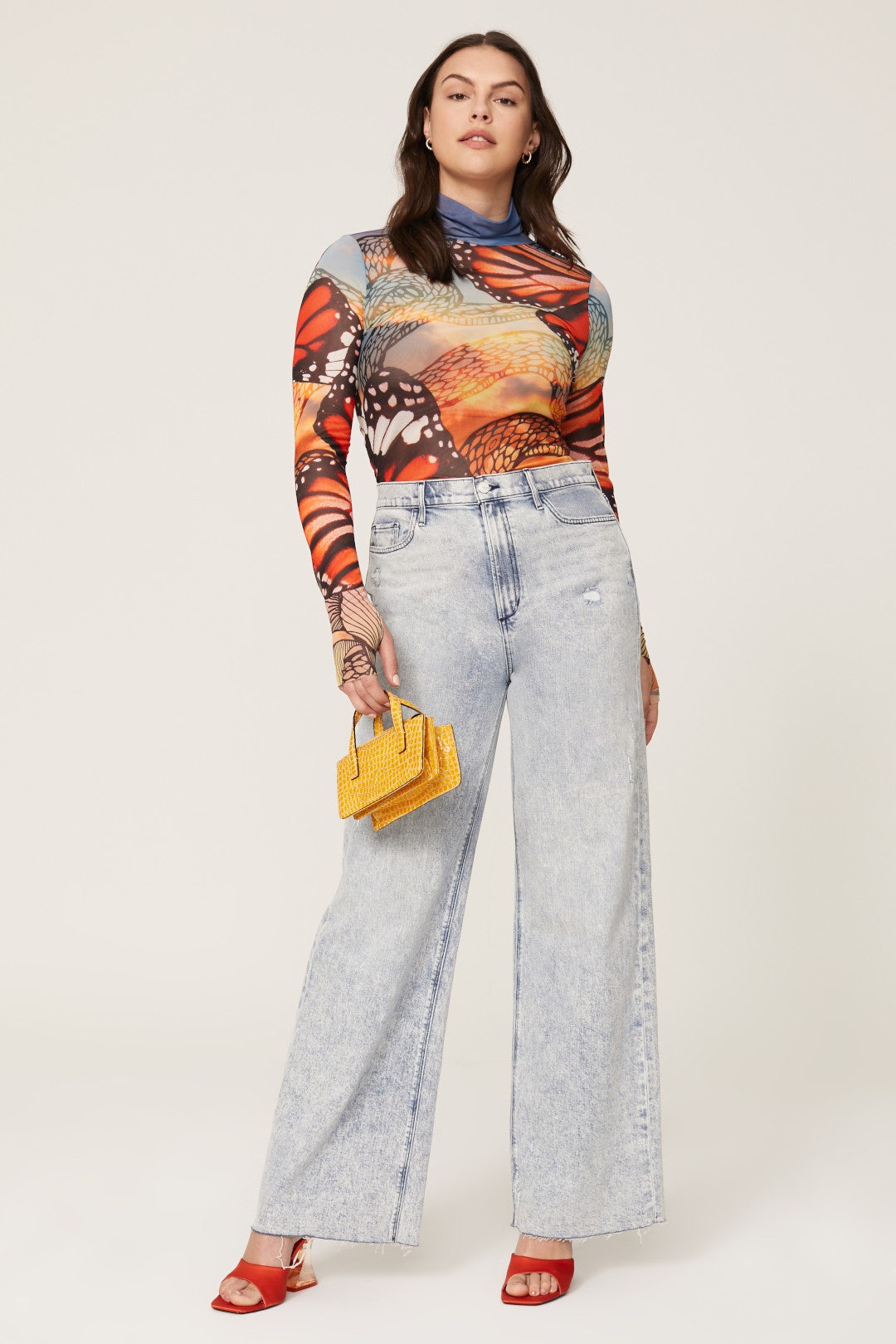 Zadie Butterfly Mesh Top by AFRM 5