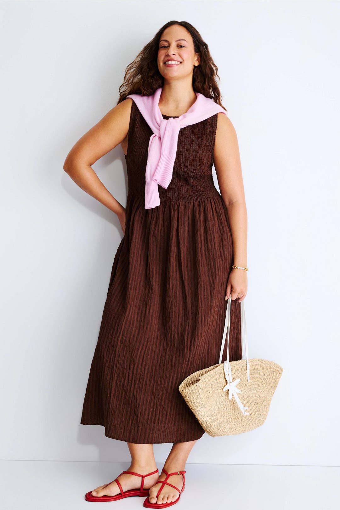 House on the hill トップス brown horse 80 Brown Cosima Nap Dress by Hill House Home | Rent the Runway