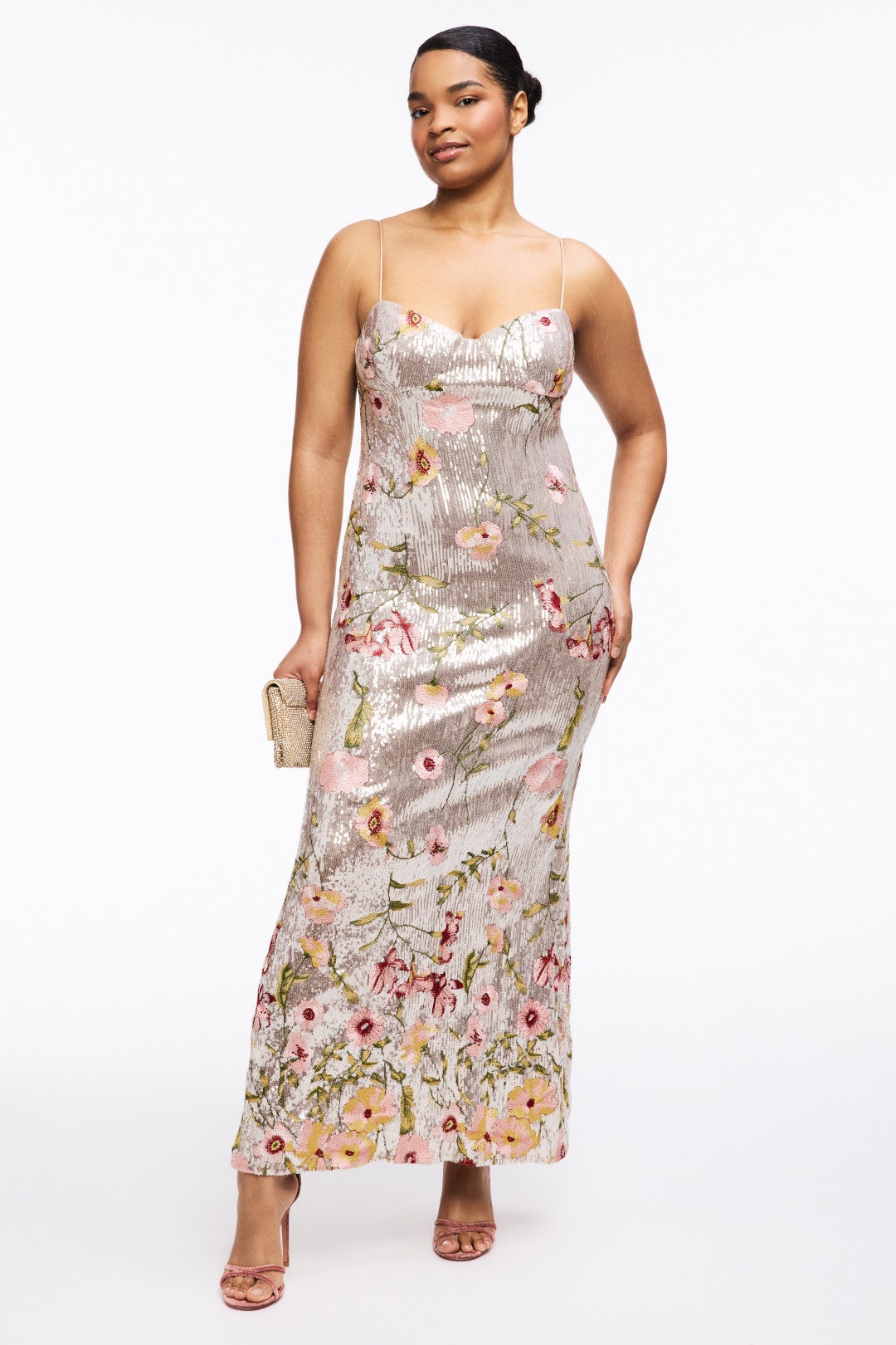 Bustier Floral Applique Gown by Ieena for Mac Duggal 5