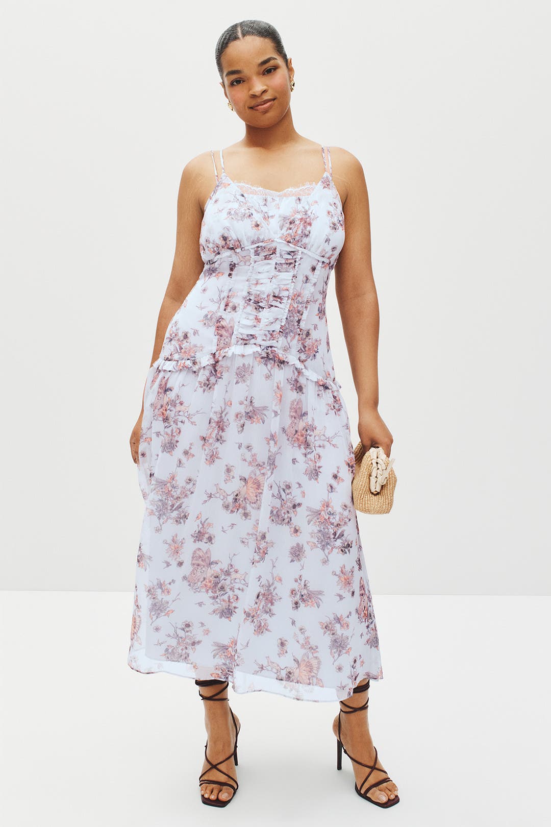 Lace Detail Slip Midi Dress by Jason Wu x RTR | Rent the Runway