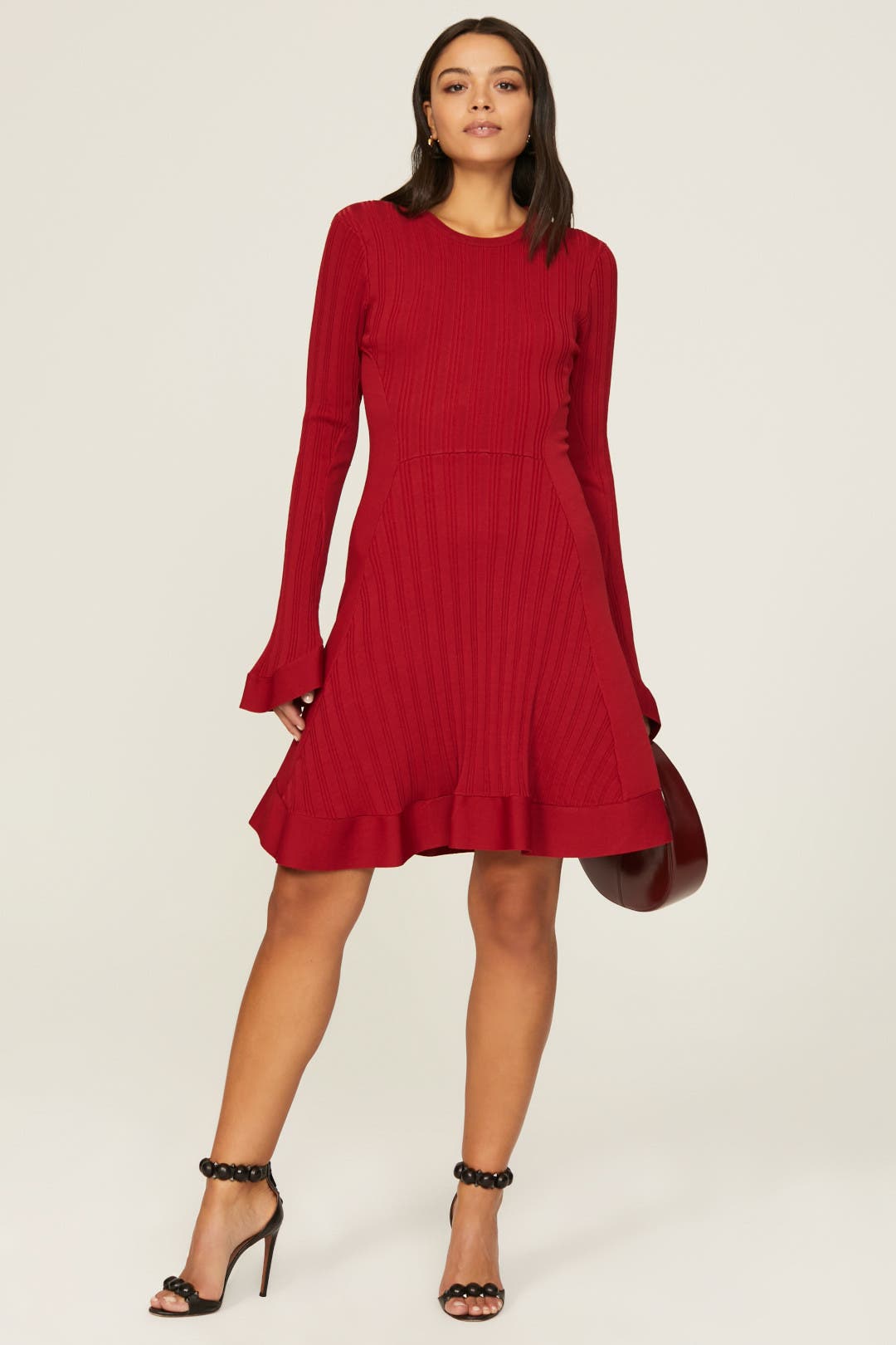 Red Bell Sleeve Dress by Esteban Cortazar x RTR | Rent the