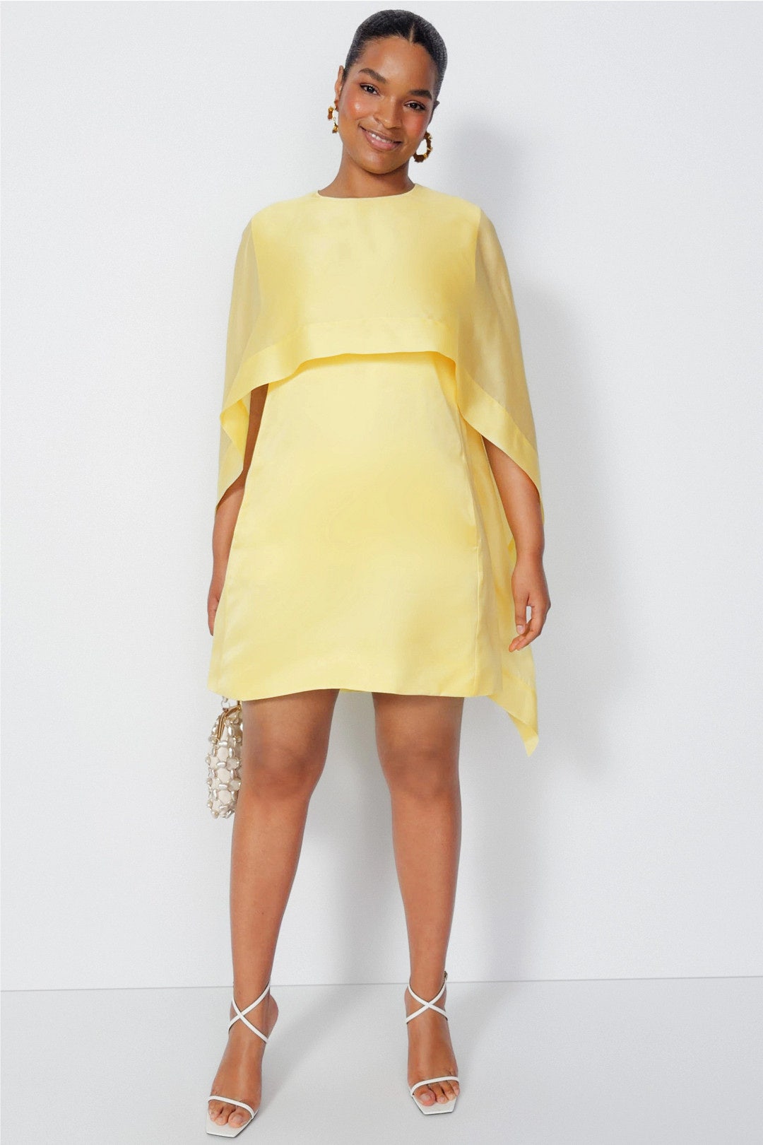 Cape Detail Midi Dress by Alberta Ferretti 4