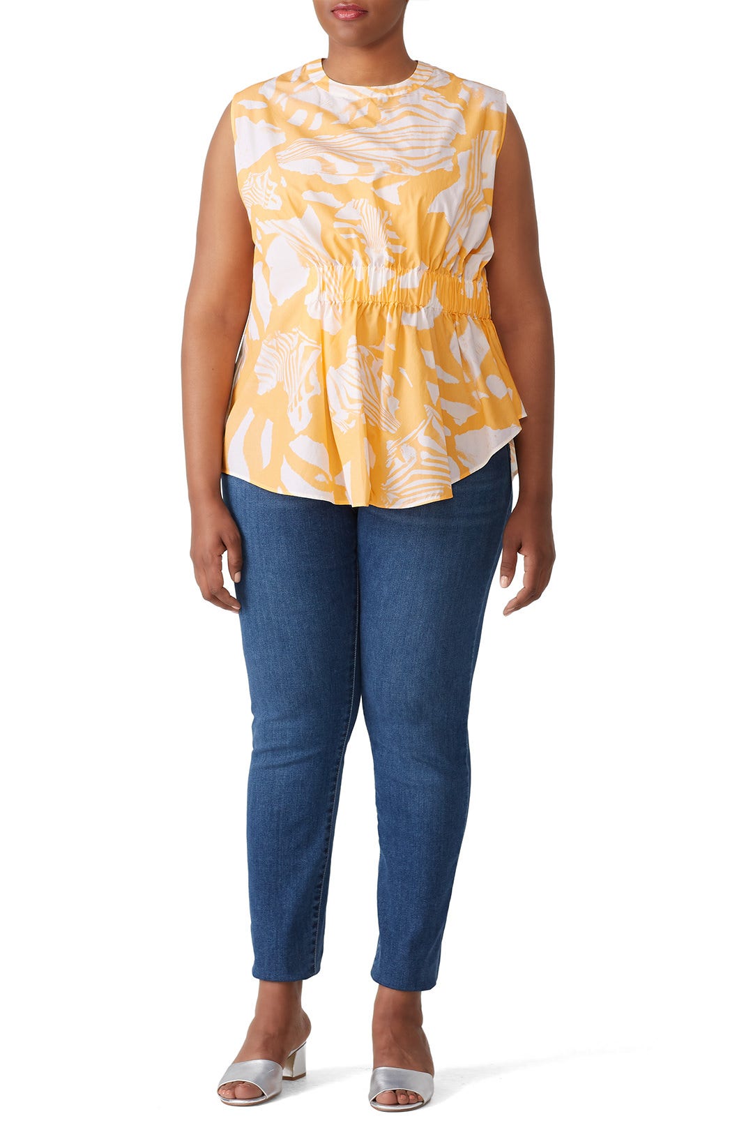 Tropic Orange Rouched Top by Genny 4