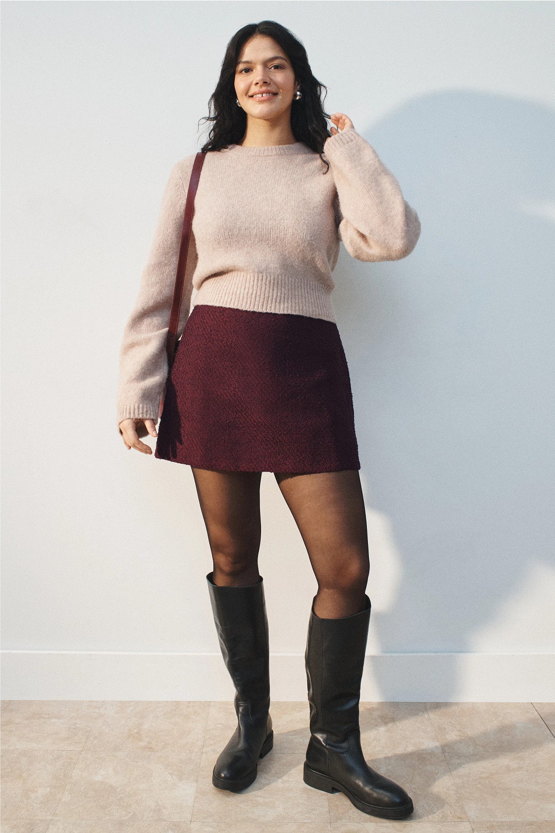 Purple Tweed Mini Skirt by Madewell 5