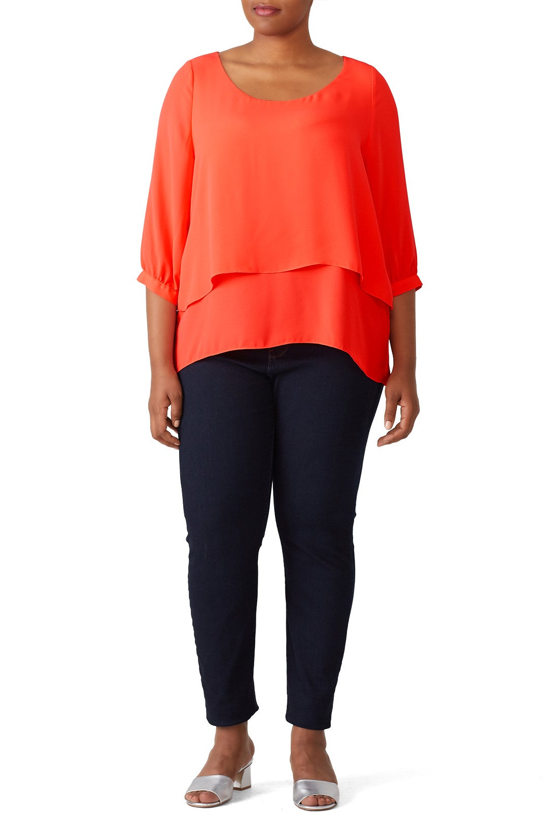 Coral Tiered Top by Paper Crown 3