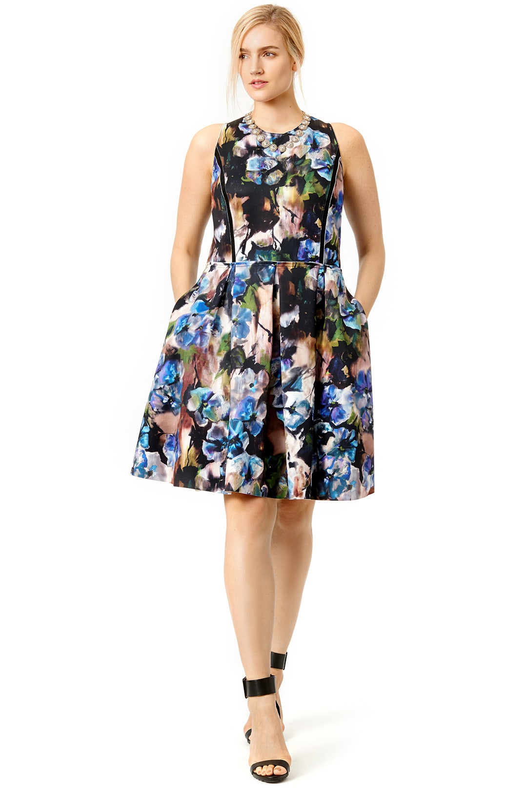 Spin in Scuba Dress by Carmen Marc Valvo 4