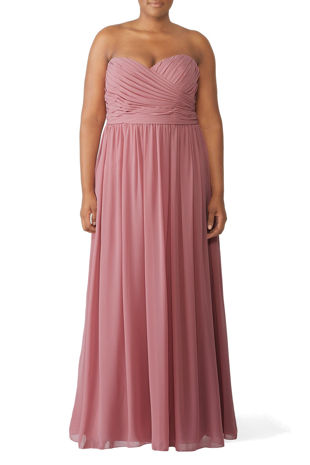 Cerise Madeline Gown by Monique Lhuillier Bridesmaid 4