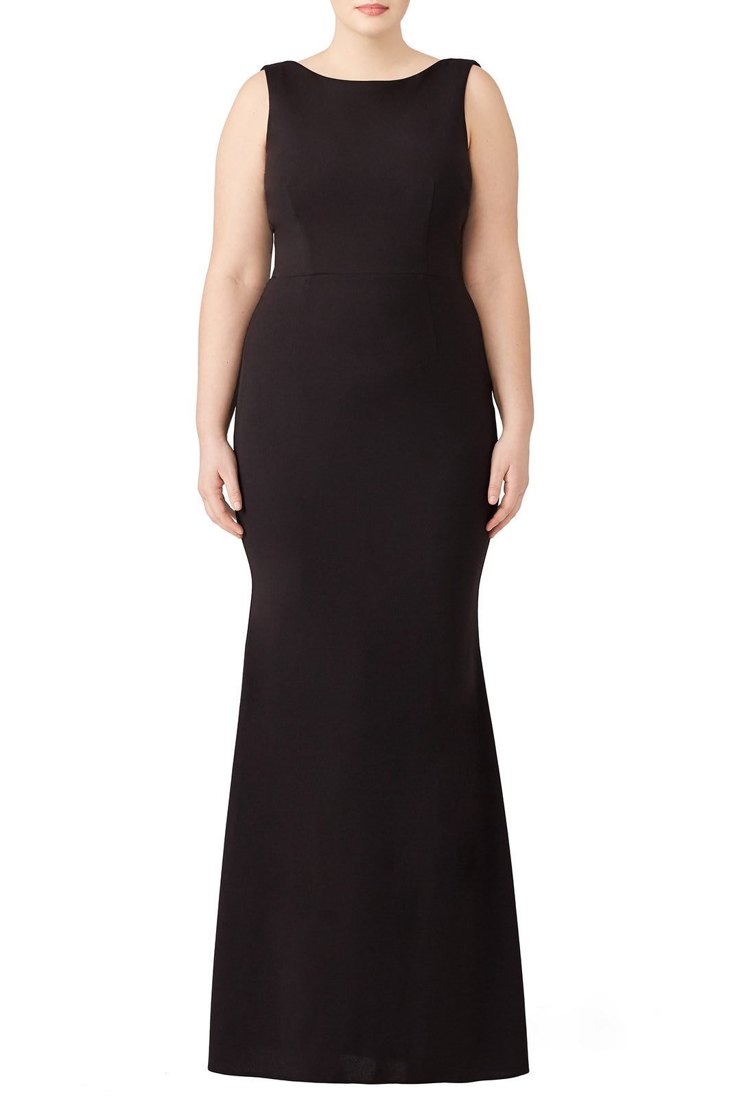 Black Cowl Back Gown by Katie May 4