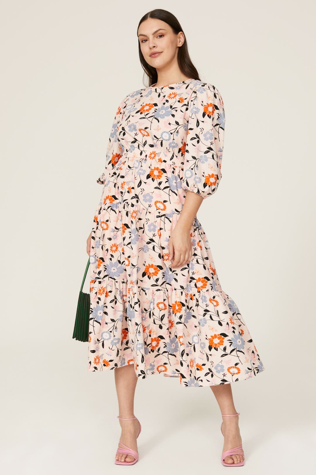 【Kate Spade】Whimsical Garden Smocked Midi Dress◆国内発送 Strawberry Garden Midi Dress | Kate Spade IT