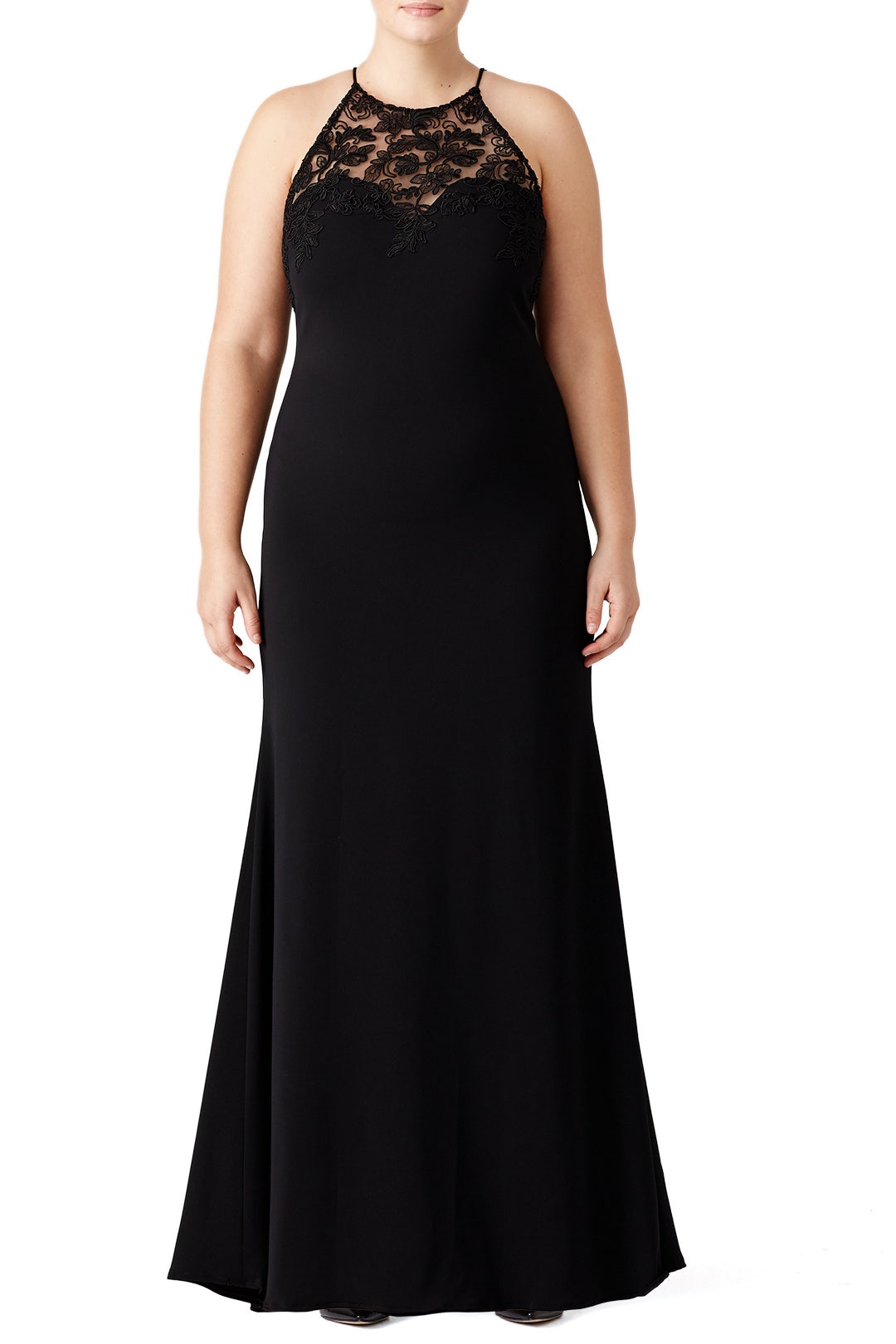 Black Lace Tyler Gown by Badgley Mischka 4