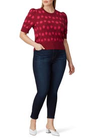 kate spade marker floral sweater