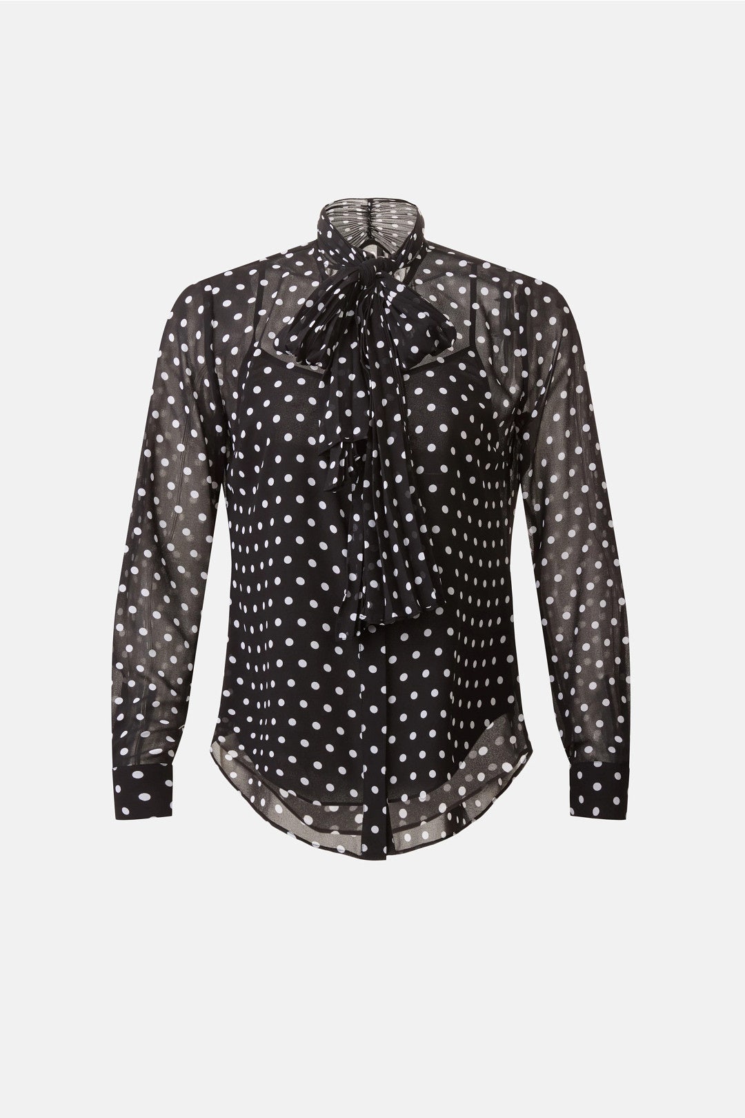 Dot Pleat Bow Blouse by MICHAEL KORS 4