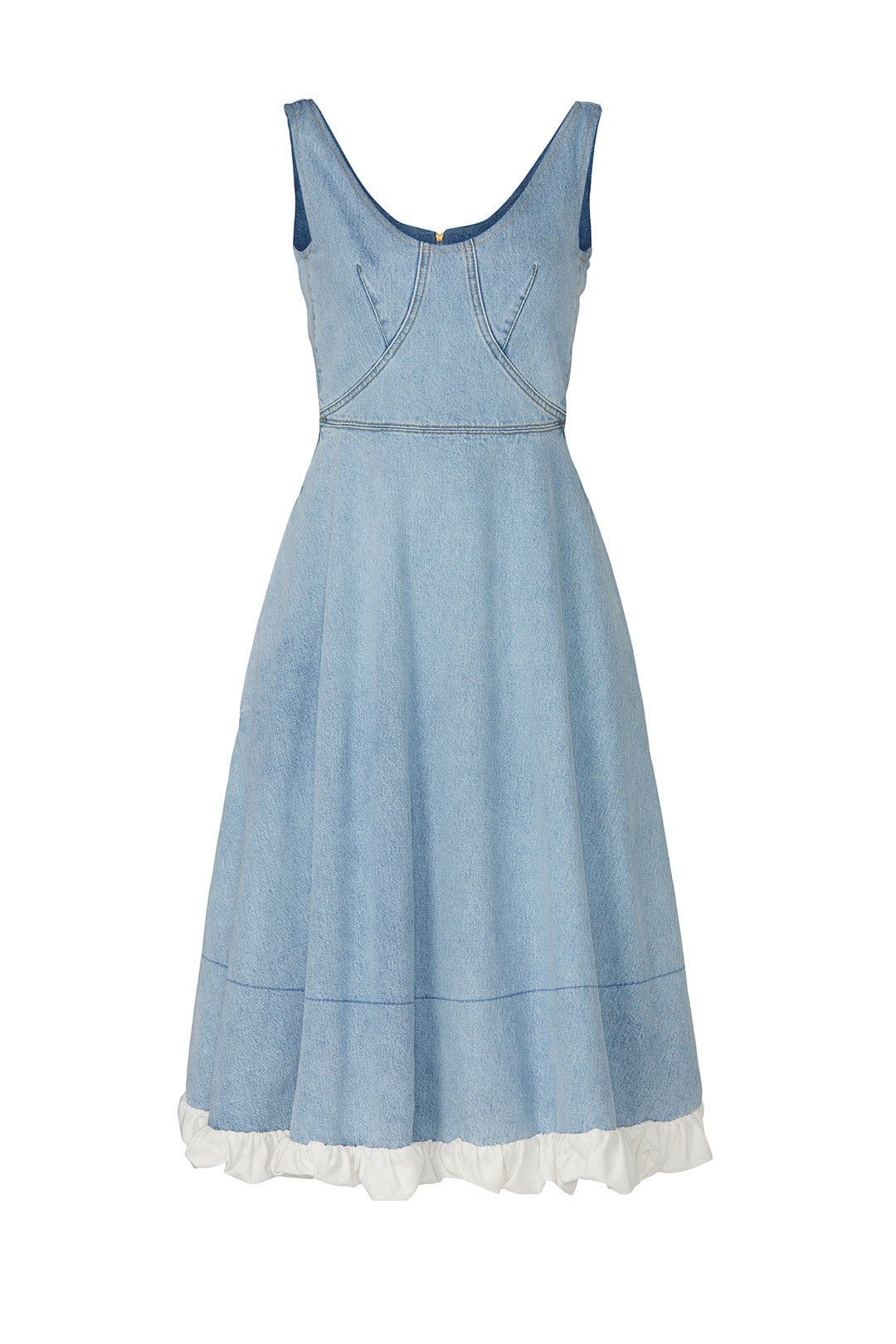 Denim Circular Dress by Patou 4